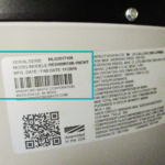 Name plate on a tank type water heater