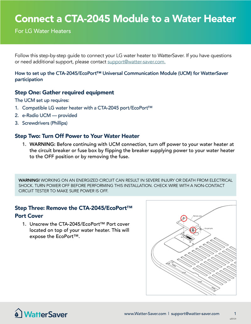 Cover page for Ariston brand Water Heater instruction sheet
